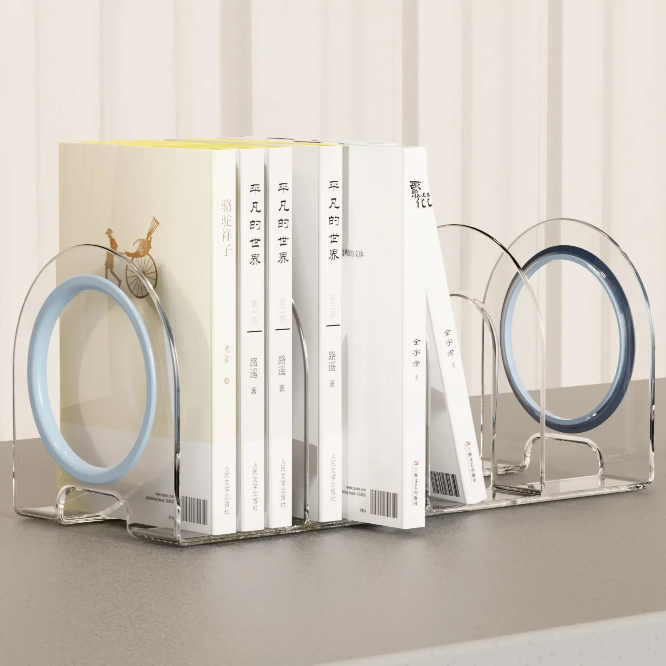 

Bookstand Plastic Desktop Book Storage Student Children Transparent Bookstand Bookcase Shelf Bookboard Wholesale