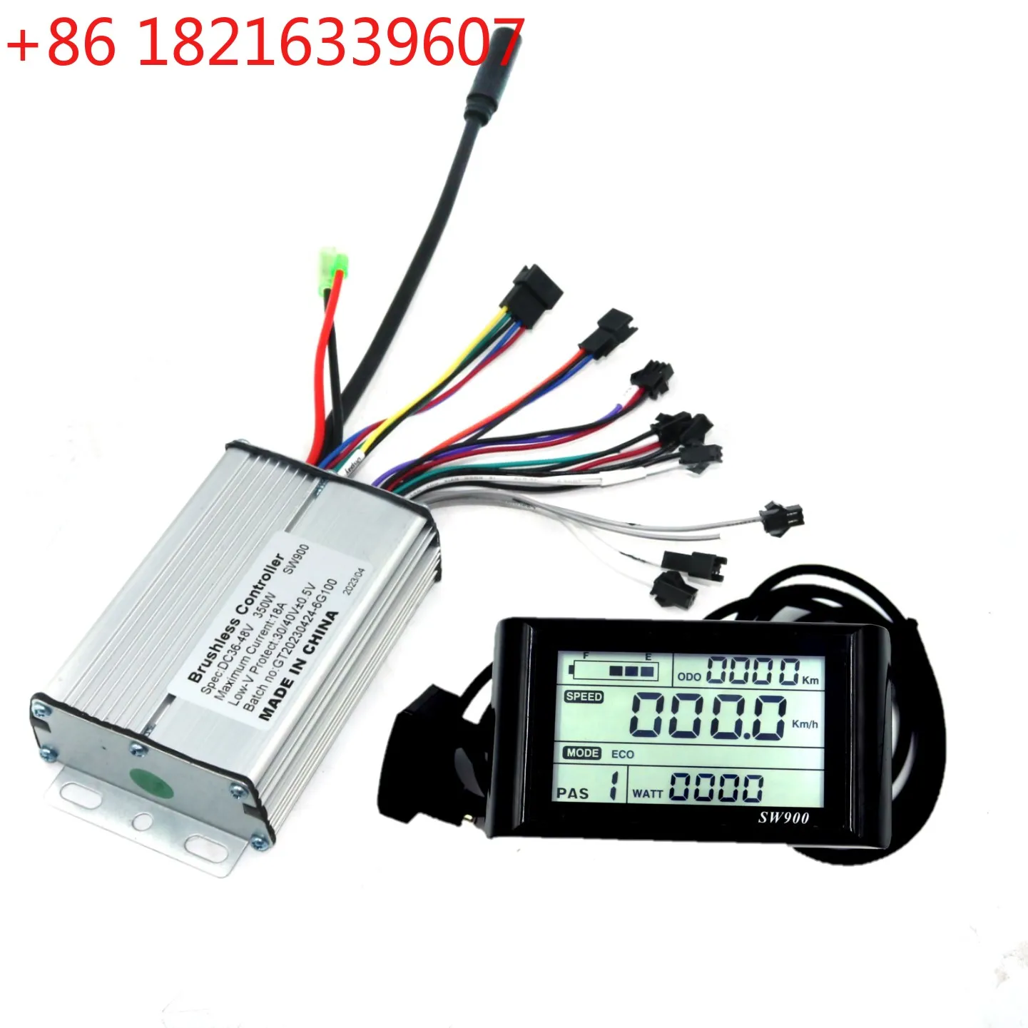 

TAO 36-48V 350W 18A Black Case Electric Bicycle Brushless Controller with SW900 Display Set