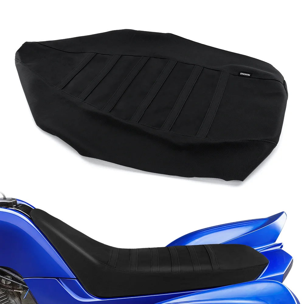 

For Yamaha Raptor 660 Raptor 660R 2001 2002 2003 2004 2005 Motorcycle Non-Slip Seat Cover PVC Leather Ribbed Gripper Seat Cover
