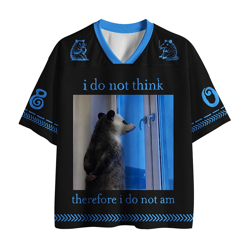 Sommerliches amerikanisches Retro-Top mit kreativen Tiermotiven und lustigen Sprüchen, bedruckt, Street-Fashion-Trend, vielseitiges Kurzarm-T-Shirt