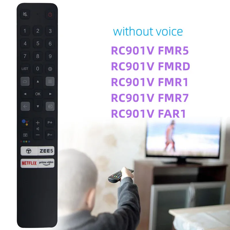 

RC901V Without Voice Remote Control for TCL Replaced Smart TV Remote Control RC901V FMR1 FMR5 FMR7 FMRD