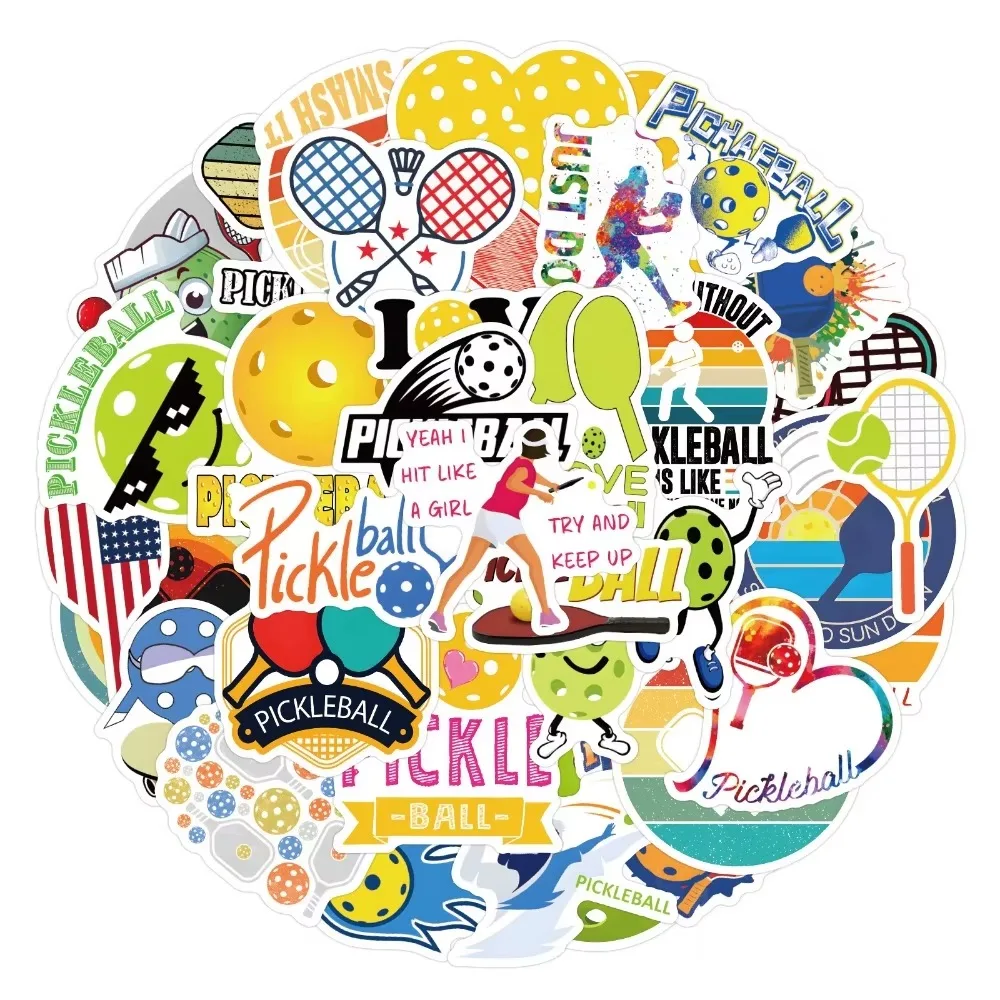 50 قطعة من ملصقات كرة البيسبول الكرتونية الأخرى، ملصقات مقاومة للماء من مادة PVC، حافظة هاتف البيانو ذاتية الصنع، ألعاب ملصق جيتار السيارة والدراجة