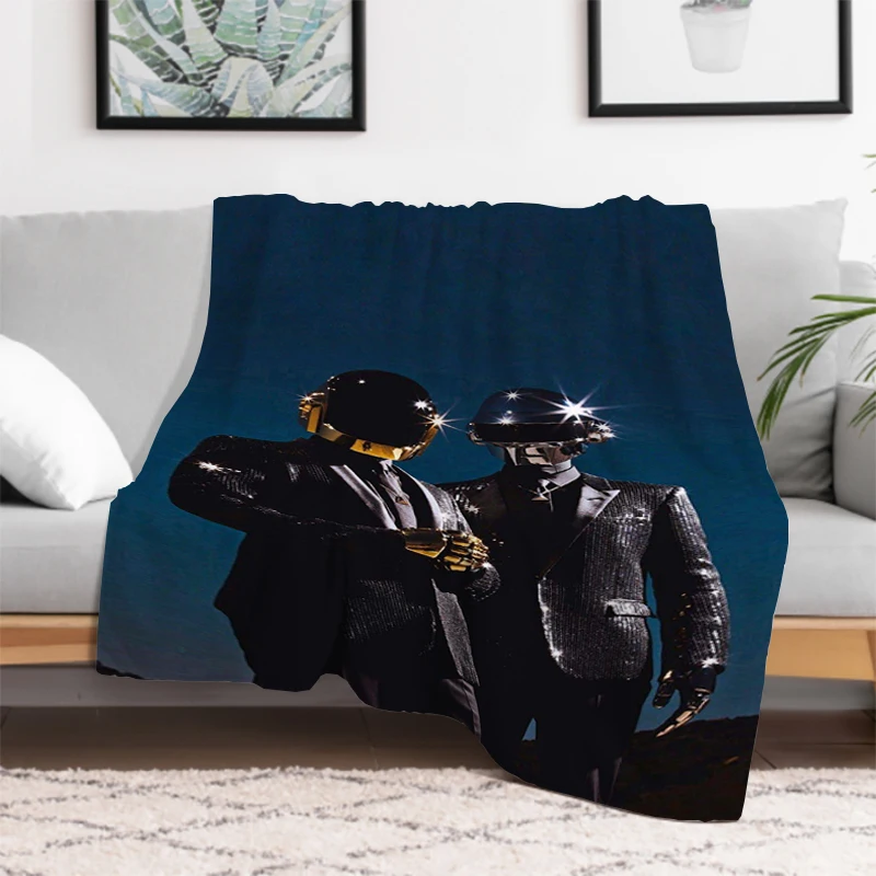 Hot Rock D-Daft P-Punk Band Coperta da campeggio Coperte da tiro Lusso portatile Divano Trapunta Biancheria da letto in microfibra Lancio King Coperchio Regalo