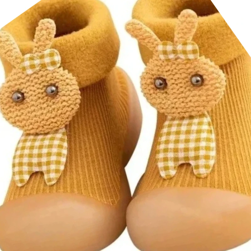 

Autumn and Winter Baby Toddler Shoes Thickened and Warm Indoor Baby Shoes Cute Cartoon Children Breathable Home