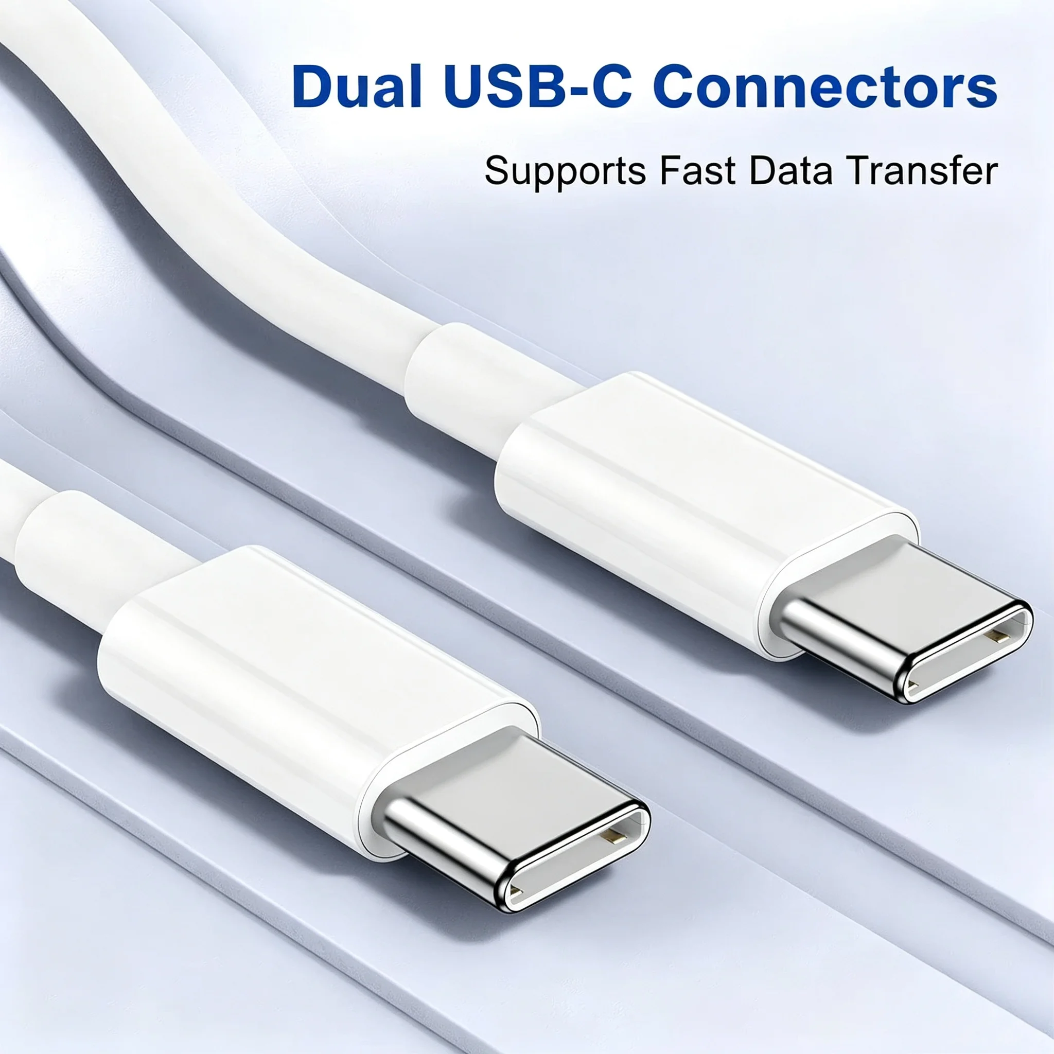 5PCS USB-C 100W Fast Charging Cable For iPhone 15 16 17 Pro Max Samsung S26 Google Moto Xiaomi POCO Honor Dual Type C Data Cable
