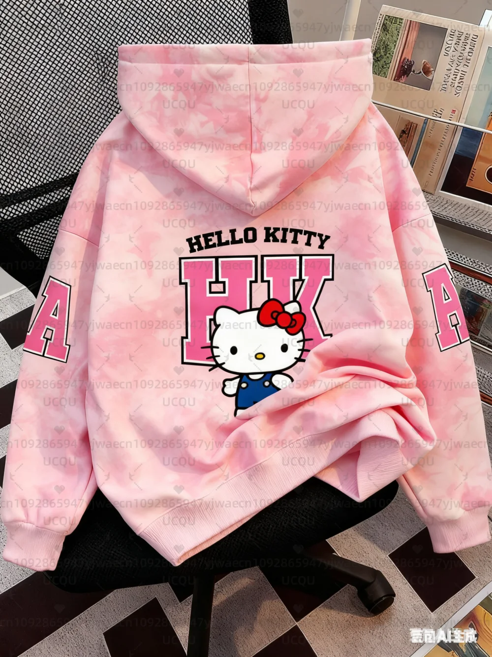 Otoño e Invierno Sudadera con estampado 3D Hello Kitty Sudadera con capucha de dibujos animados Mujeres Hombres Sudaderas con capucha gráficas Jerséis