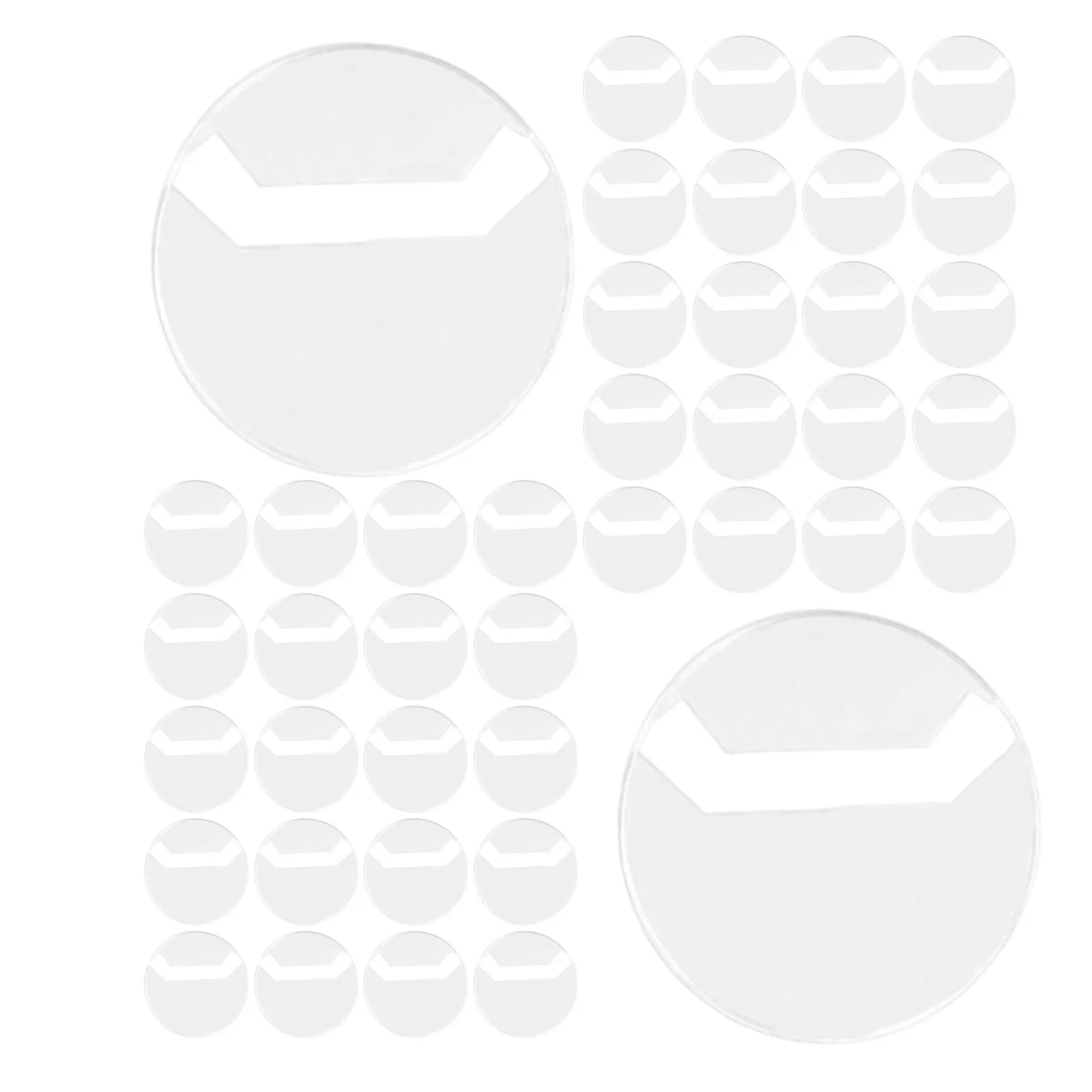 

100 шт. прозрачных пластиковых держателей для бейджей, 63 мм, круглые защитные чехлы, износостойкие прозрачные футляры для значков и кнопок, органайзеры для демонстрации