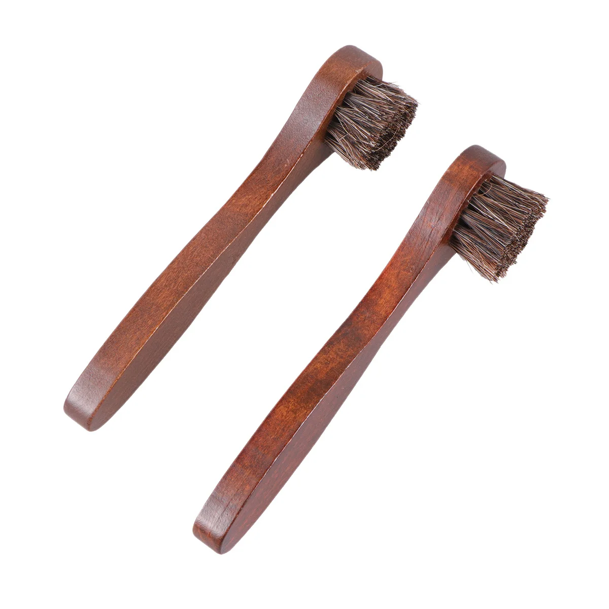 

3Pcs Wooden Horse Hair Polishing Brushes Creative Design Easy to Use Portable Shoe Clean Tool Shoes Brush Cleaning Brush