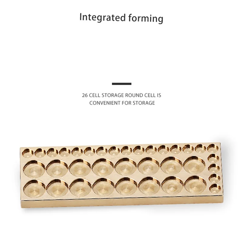 ABKJ-Copper Watch Accessory Storage Box Multifunctional Tiny Screw Classification Storage Plate For Watch Repair Tool