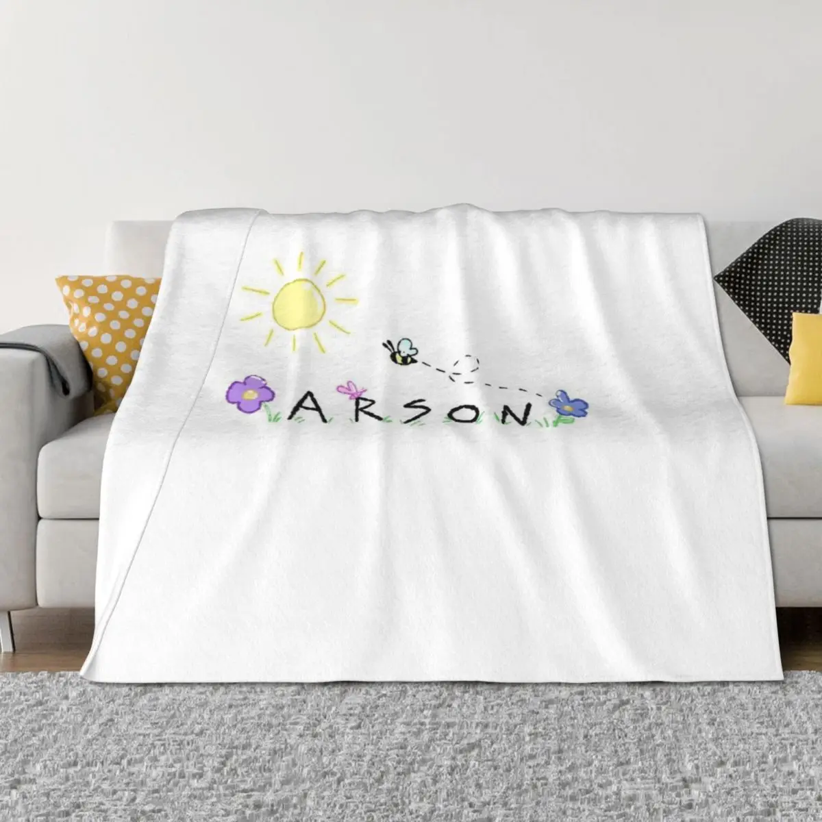 

ARSON Throw Blanket Polar Single Decorative Sofas blankets and throws Blankets