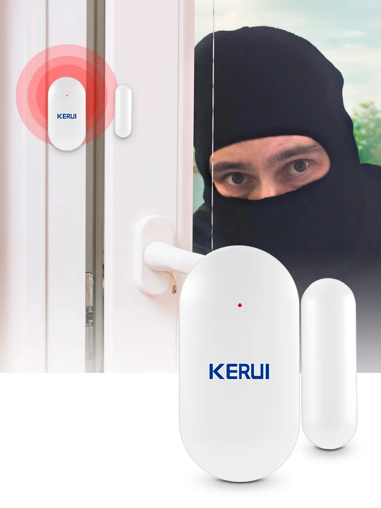 KERUI W202 GSM Alarm System Wireless Home Security System Kit Support APP Remote Control With Motion Detector Door Sensor