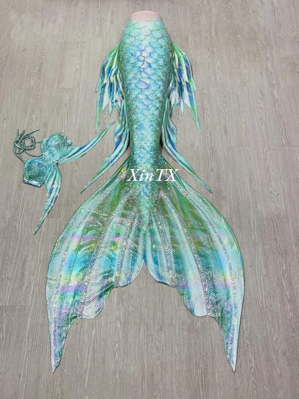 

New mermaid tail adult swimsuit mermaid skirt hot stamping sequin design aquarium show cosplay costume