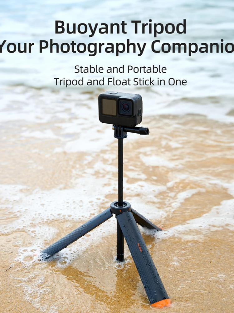 TELESIN Pływający statyw do selfie dla GoPro Hero13 12 11 10 9 8 7 DJI OSMO Action 5 Pro 4 3 Insta360 Wodoodporny uchwyt — zdjęcie produktu 7