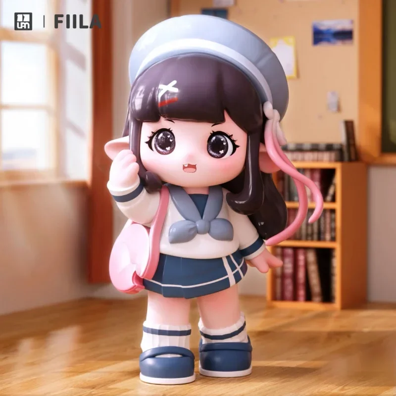 FIILA School New Generation Series  Blind Box Toys Cute Action Anime Figure Kawaii Mystery Box Model Designer Doll