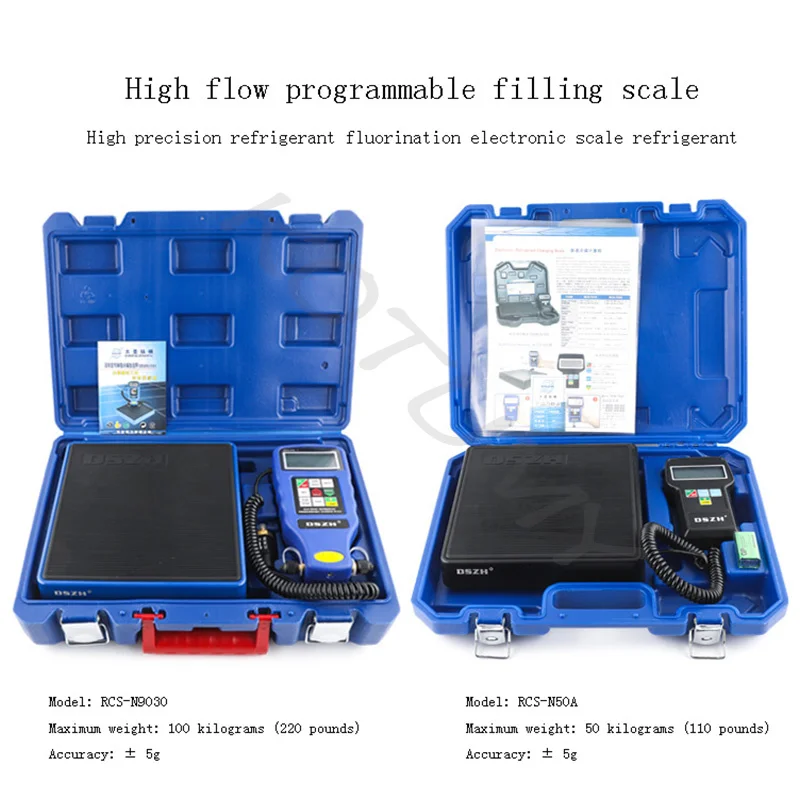 Refrigerant Weighing Electronic Scale Automatic Programming Quantitative Filling Scale Refrigerant Recovery Fluoride Scale