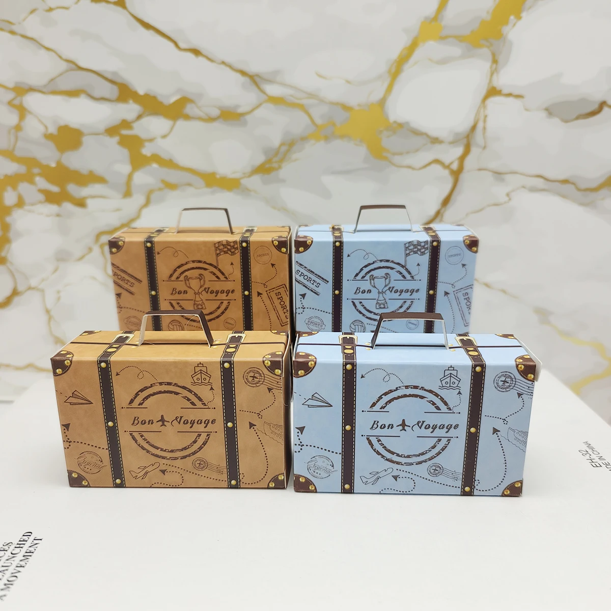 حقيبة صغيرة مع علامات التسمية ، حقيبة لحفلات الزفاف مربع الحلوى ، تغليف الهدايا ، الرجعية ورائعتين ، لوازم الحزب ، ديي