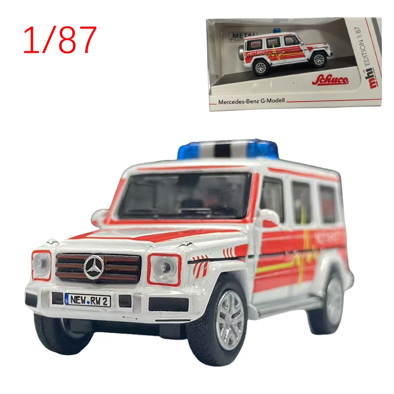 

Литая под давлением модель автомобиля 1/64 Mercedes Benz Class NOTARZT, модель автомобиля из сплава Benz, полицейская машина 1995, игрушки для мальчиков, оригинальная коробка