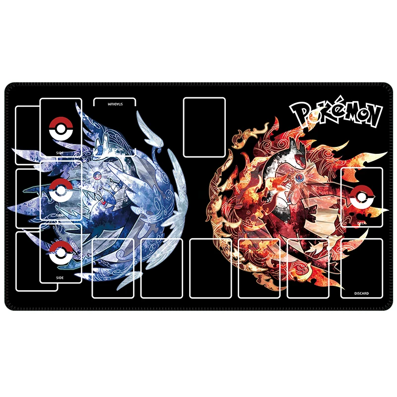 60*35*0.2cm PTCG Pokemon Dedicated GAME Card Mat Battle Pikachu Charizard Venusaur Blastoise Gift Toy Anime Table Mat