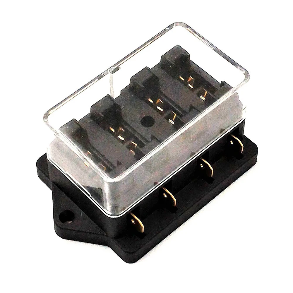 Universal Car Fuse Box 4 Way Blade Fuse Holder Box Fusebox Marine Kit Car Boat 12V / 24V 30A Per Channel Fitment