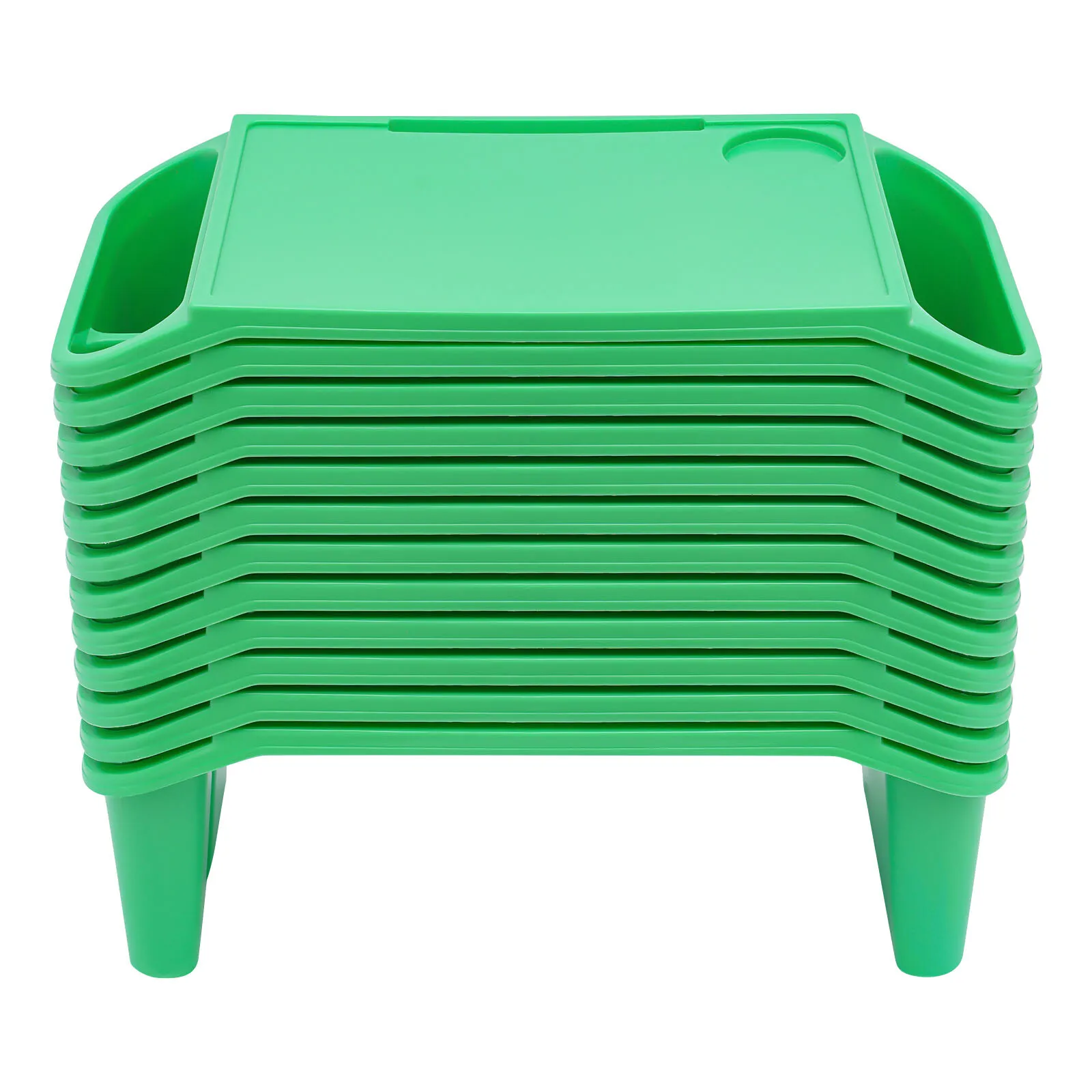 12* Lap Rectangle Desk Trays PP Breakfast Laptop Trays for Writing Reading Drawing Doing Homework Eating in Bed