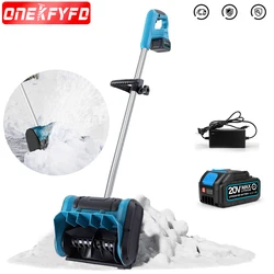 Winter Cordless Snow Shovel Cordless Battery Snow Blower with Adjustable Handle Fit Patio Deck Driveway Lithium Battery