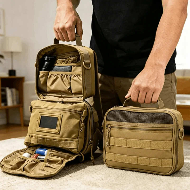 Tactical Men Toiletries Travel Bag Waterproof Organizer Women Makeup Neceser Bathroom Hook Wash Cosmetics Pouch Storage Pouch