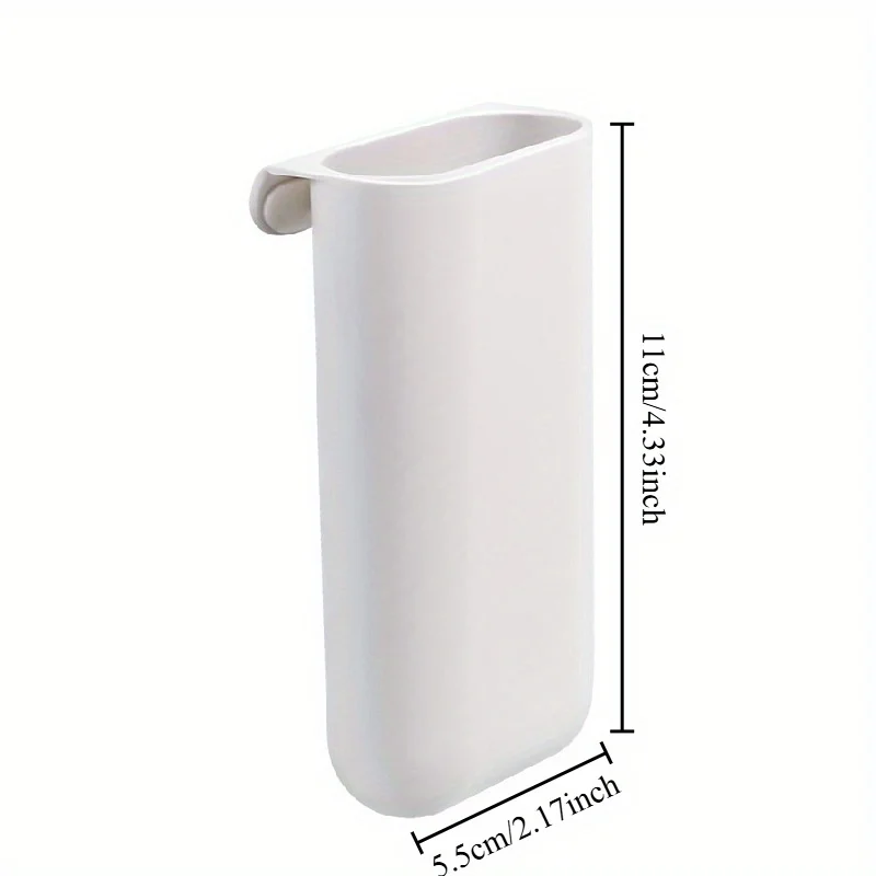 Multi Functional Desktop Display Pocket Pen Holder, Office Desk Stationery Pen Box, Adhesive Small Item Storage Tube image 3