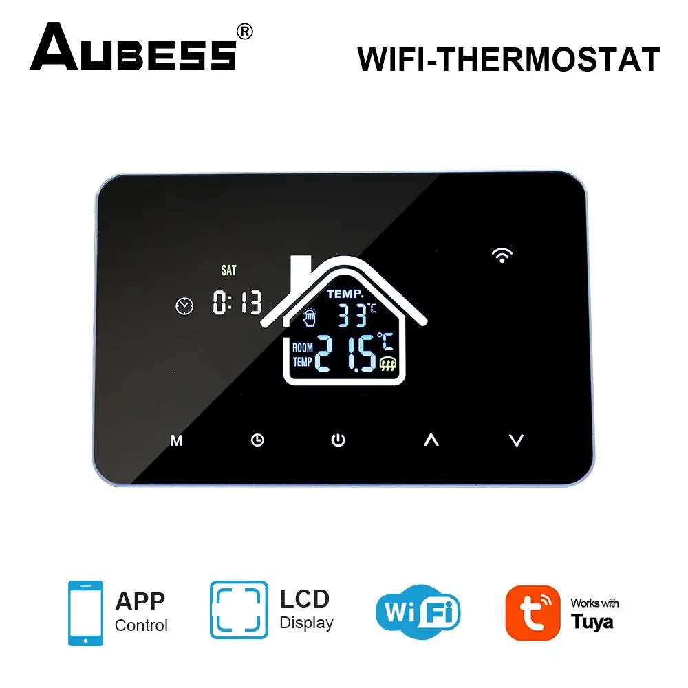 Smart Thermostat Electric Floor Heating Water Programmable Thermostat Gas Boiler Temperature Remote Controller Voice Control