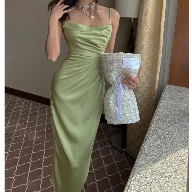 Summer Dresses 2023 New Korean Fashion Women Clothing Elegant And Pretty Dress Formal Evening Long Prom Party Graduation Dresses