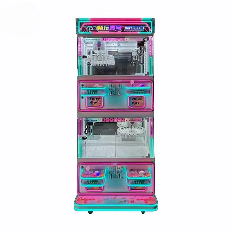 a forMini Arcade Game Console Claw Machine Coin Operated   Made of Metal English Language Factory Sale