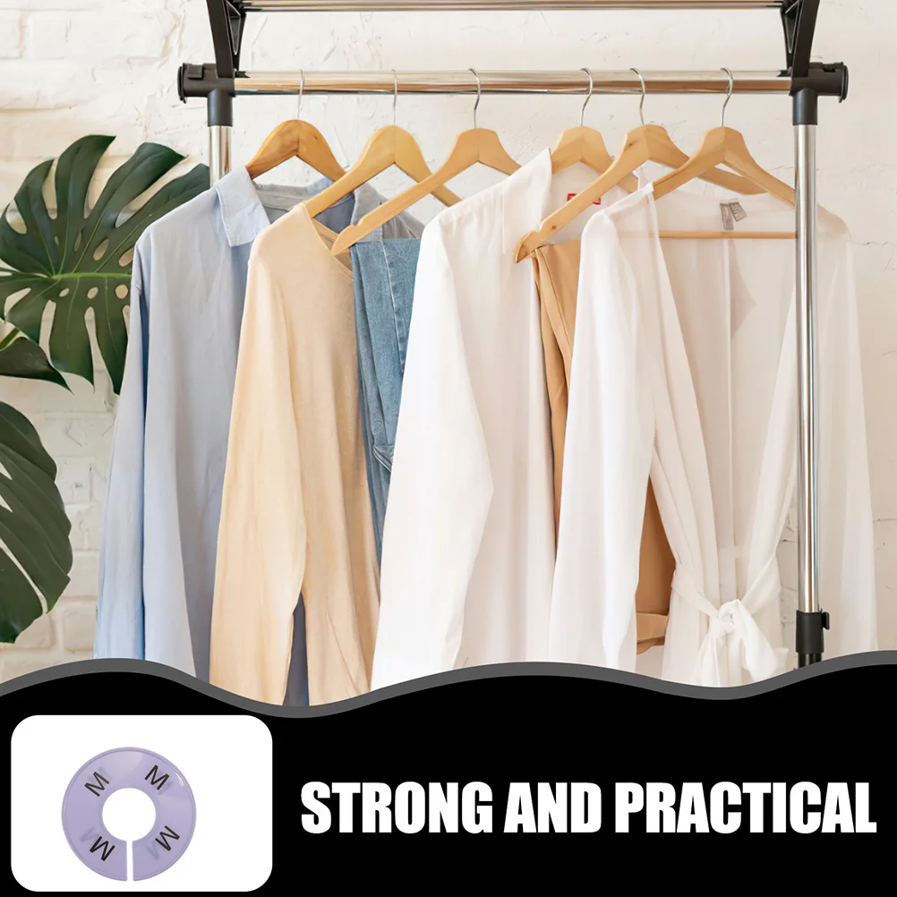 

30Pcs Clothing Size Dividers Plastic Organizer Practical Closet Hanger Dividers Xs to Xxl Wardrobe Separation Tool Storage