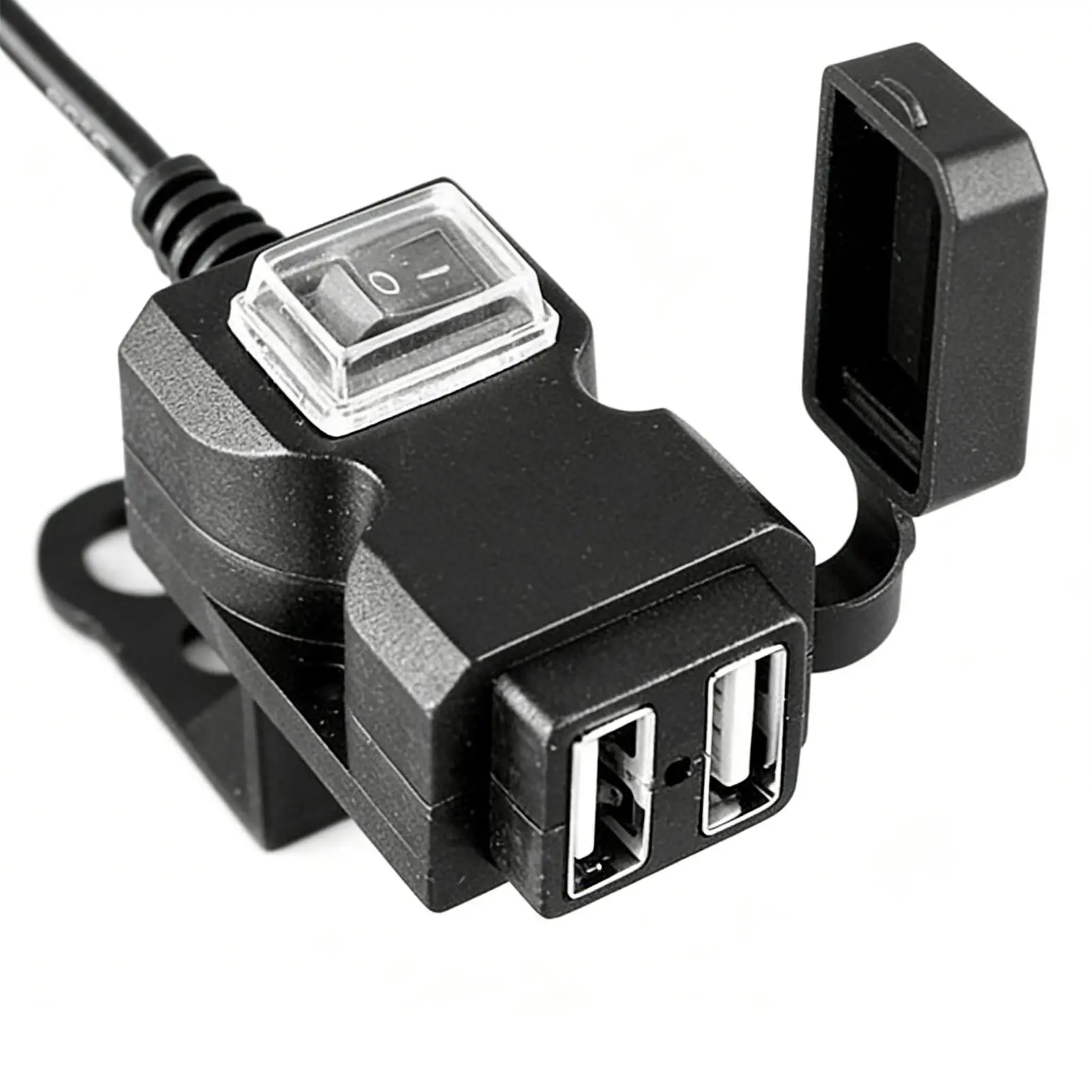 

Водонепроницаемая USB-розетка для мотоцикла, быстрозарядное устройство, USB-порт для GPS, планшета, камеры на приборной панели, мотоцикла, скутера
