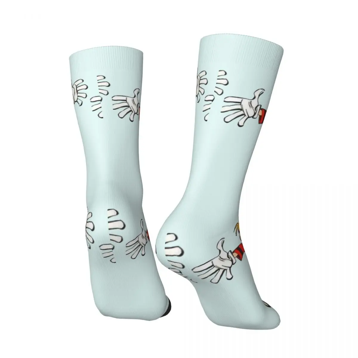 Funny Happy Men's Compression Socks Jump Retro Harajuku Le Petit Spirou Hip Hop Novelty Seamless Crew Crazy Sock Gift Printed