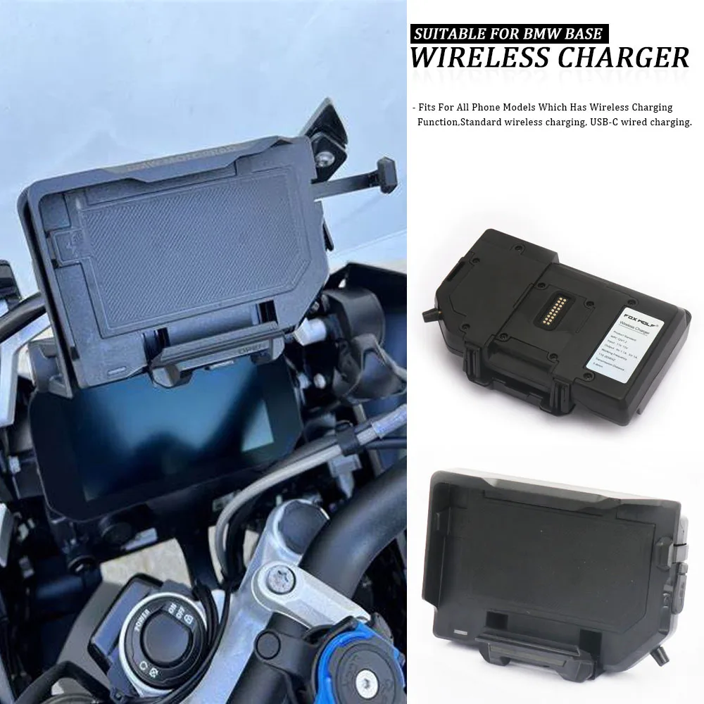 

Motorcycle Wireless Charging GPS Phone Holder Navigation Bracket For BMW R1200GS R1250GS ADV F850GS F750GS F800GS F700GS R1300GS