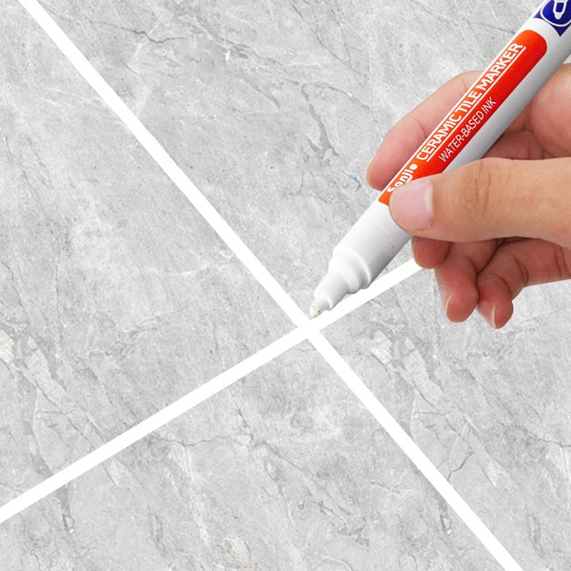 Imagem -03 - Prova Impermeável Água Telha Marcador Grout Caneta Parede Costura Caneta para Telhas Piso Banheiro Descontaminação Costura Ferramentas de Reparo Branco à