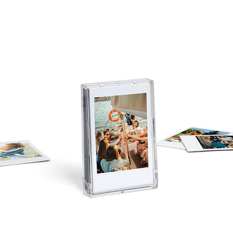 3 นิ้วฟิล์มClear Photo Storageกล่องกล้องสําหรับFujifilm Instax Mini 12/11/9/8/7 พร้อมสายคล้อง