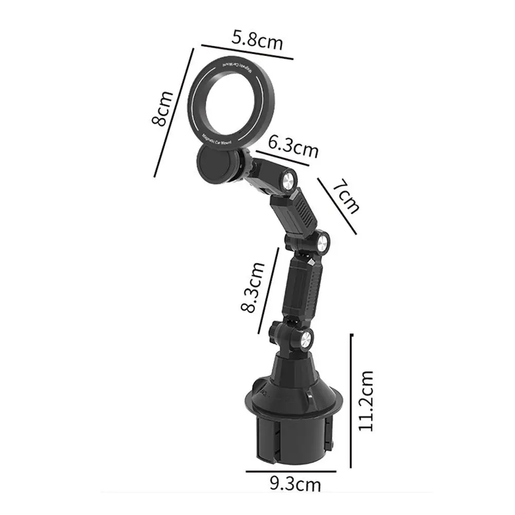 Auto-Handyhalterung mit Magnet, langem Arm, superstarker Saugkraft für stabile 360°-Befestigung ° Drehbare, faltbare Handyhalterung – Detail 9