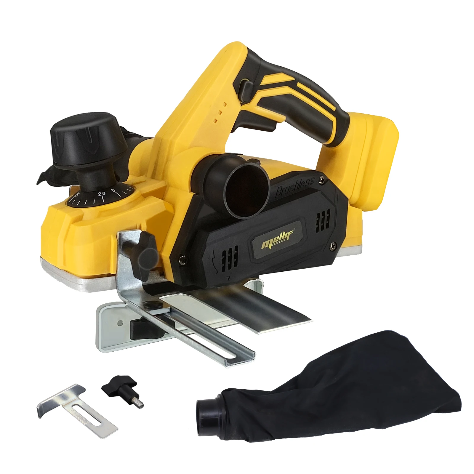 Cepilladora de mano inalámbrica compatible con batería Dewalt 18V 20V MAX, cepilladora eléctrica sin escobillas para carpintero (sin batería)