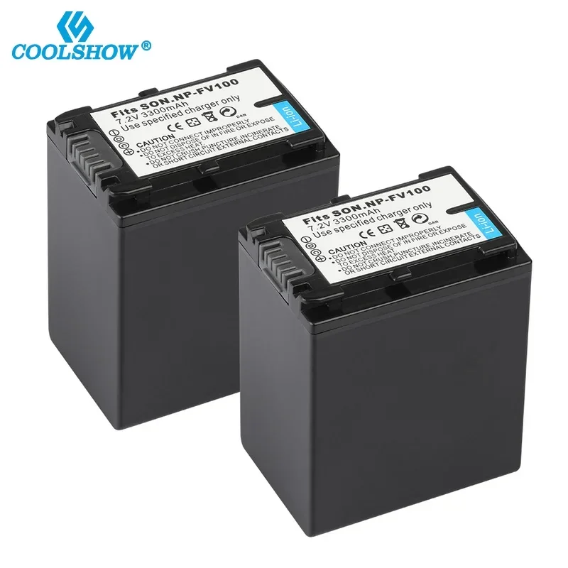 NP FV100 NP-FV100 NPFV100 Batteries for Sony NP FV30 FV50 FV70 SX83E SX63E FDR-AX100E AX100E HDR 3300mah Camera Battery