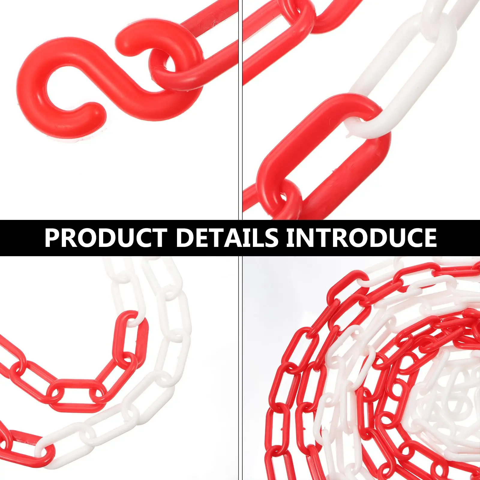 5M Plastic for Crowd Control Caution Security Safety Chain For Crowd Control Chain Traffic Caution Barrier Links