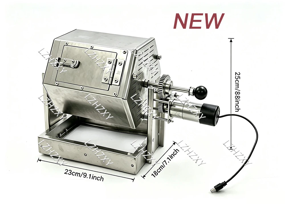 HD-600A Coffee Bean Roaster Stainless Steel Coffee Bean Roasting Machine  100-1200G Coffee Bean Processing