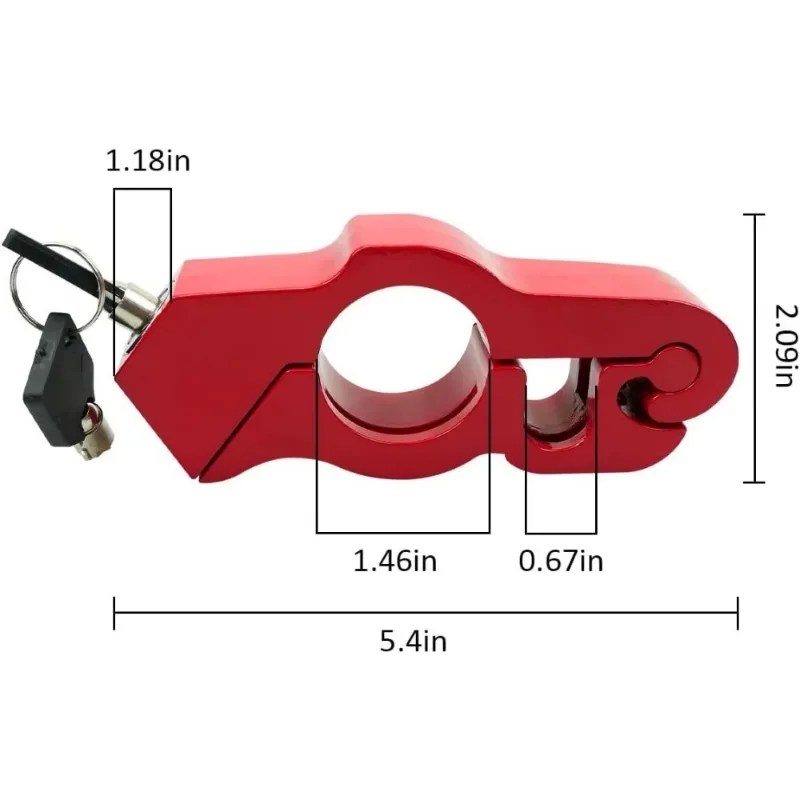 Motorcycle Handle Anti-theft Lock Grip Lock CNC Security Handlebar Brake Lever Disc Locking Fit Scooter view 6