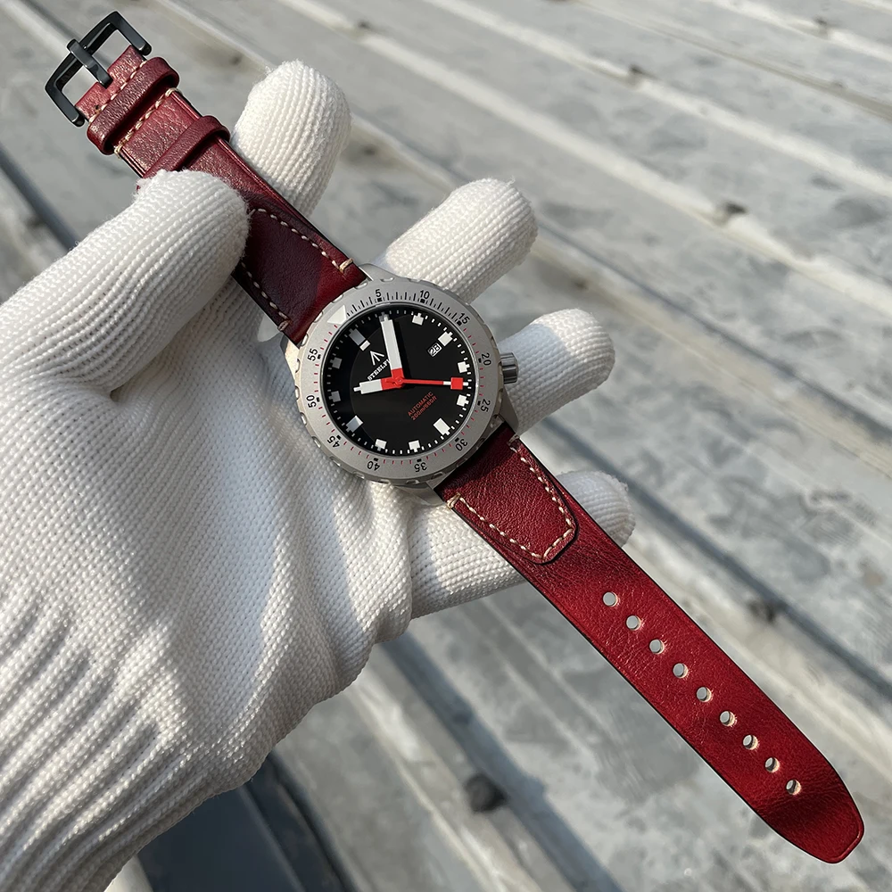 SF752 STEELFLIER NH35 Movement Luxury Mechanical Wristwatch Steel Bezel Sapphire Crystal 20Bar Waterproof Luminous Dive Watch view 6