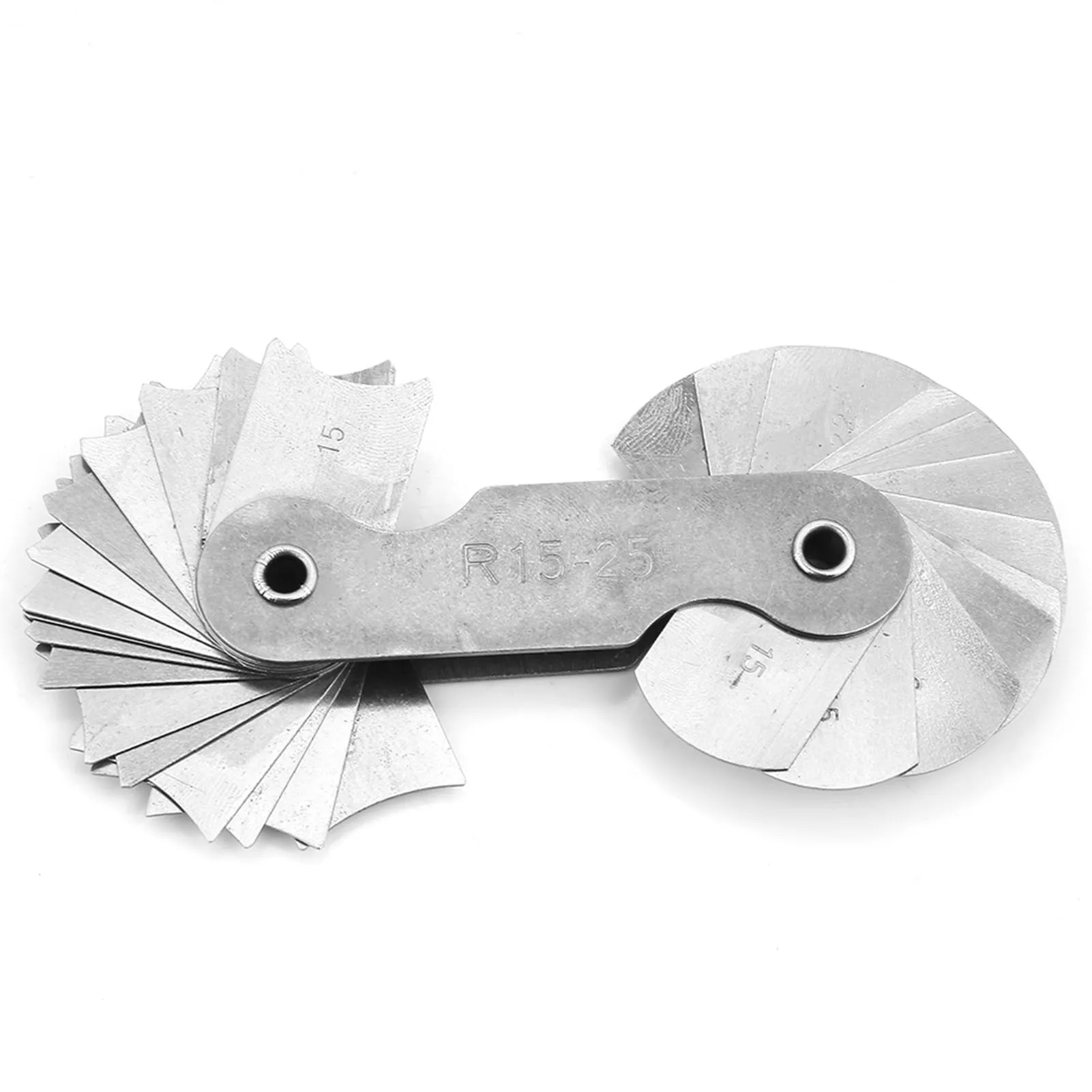 Radius Measuring Tool Fillet Gauge Stainless Steel Radius Fillet Gauge Measuring Tool R0.3-1.5/ R1-6.5/ R7-14.5/ R15-25