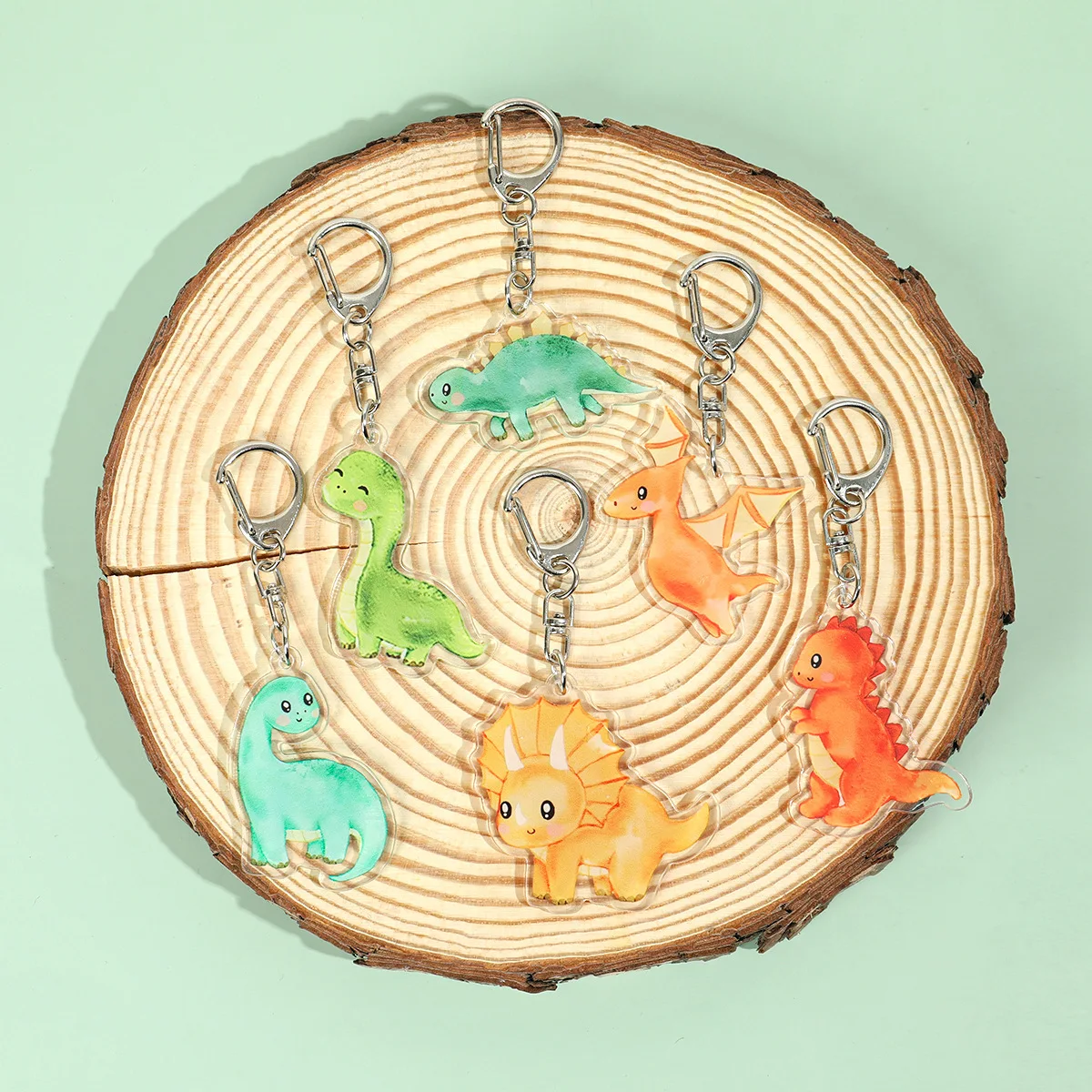 Dinosaur Party Keychains Safari Dino Birthday Party Decoration Kids Gifts Baby Shower Jungle Wild One 1st Birthday Supplies