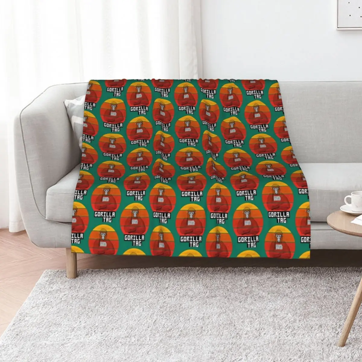 gorilla tag pfp maker Gorilla Tag vintage Throw Blanket Summer Beddings funny gift Luxury Brand Soft Beds Nap Thin Blankets