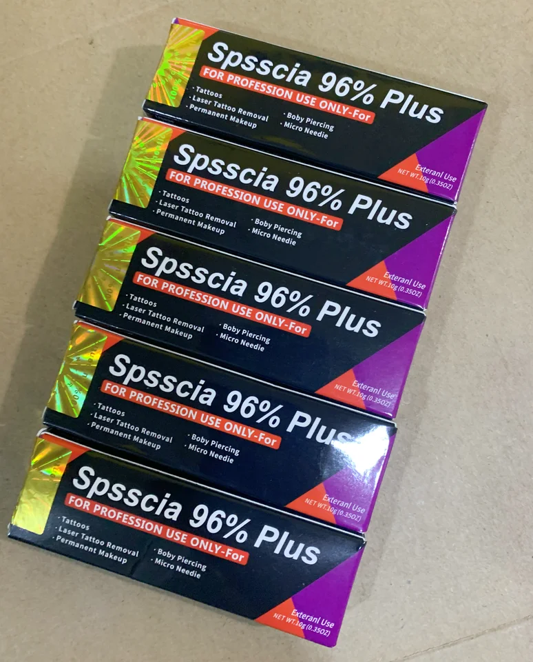 Sposscia 96% Plus クリーム 10個セット NEW 96% Spsscia plus Tattoo Cream Before Permanent Makeup