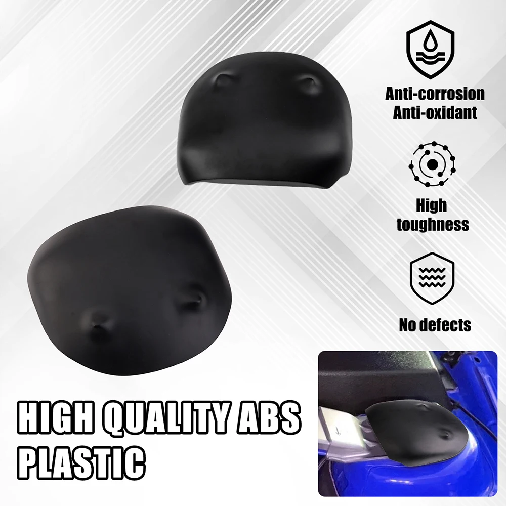 1 Set For 2005-2014 Mustang Black Satin Strut Tower Covers Caps Fitted 4 Boss Brace