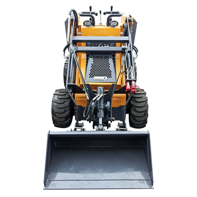 Customized Europe The Most Popular Small Wheel Loader EPA/CE Agricultural Mini 4WD Skid Steer Loader Construction Attachments