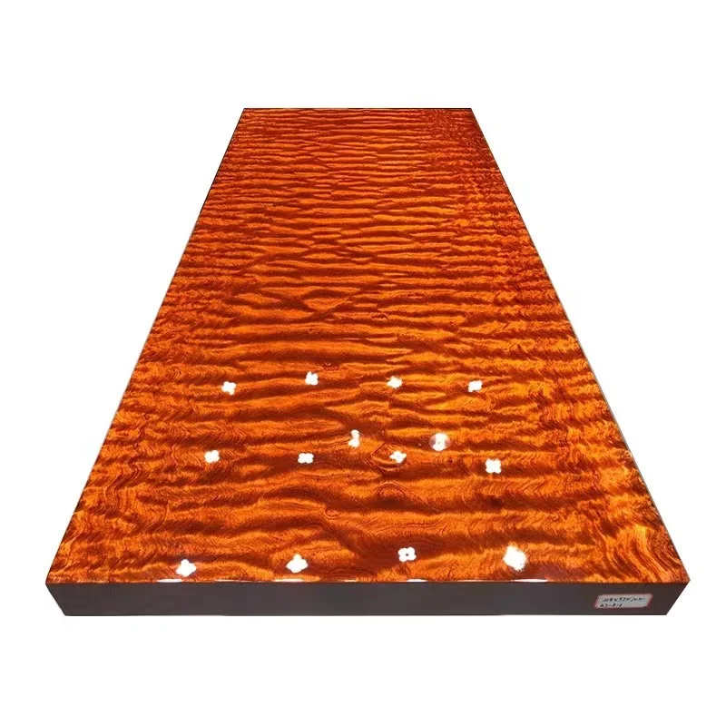 

Ba Hua solid wood large board tea table and chair combination, log conference table, boss's desk